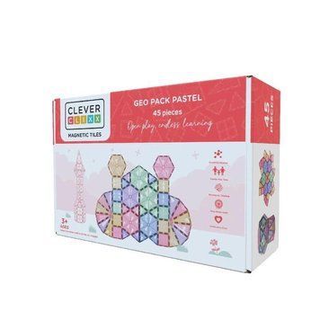 CleverClixx, Geo Pack Pastel, магнитные блоки, 45 элементов 7761253 фото