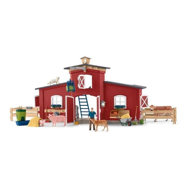 Schleich, Farm World, великий сарай з тваринами та аксесуарами, набір, 42606 7553454 фото