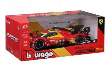 Ббураго, Ferrari 499P LMH FIA 24h Le Mans Hypercar 2024, модель автомобиля, 1:18 8243858 фото