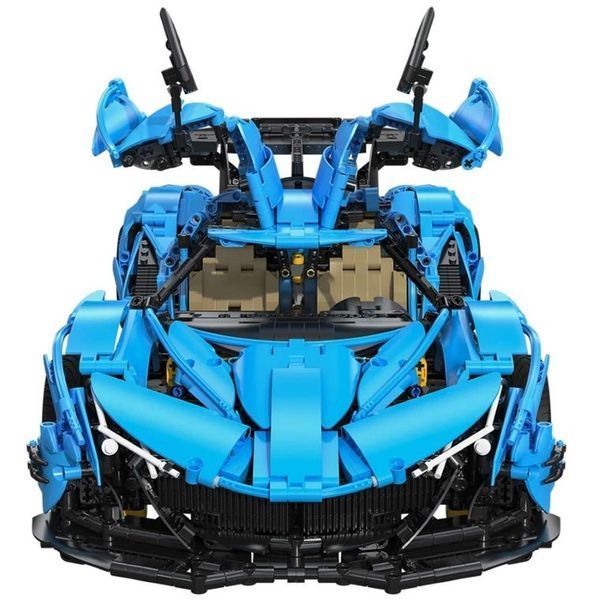 Cada, V12 Hypercar, гоночный автомобиль, синий, 1: 8, 60 см, 3865 элементов 7780755 фото