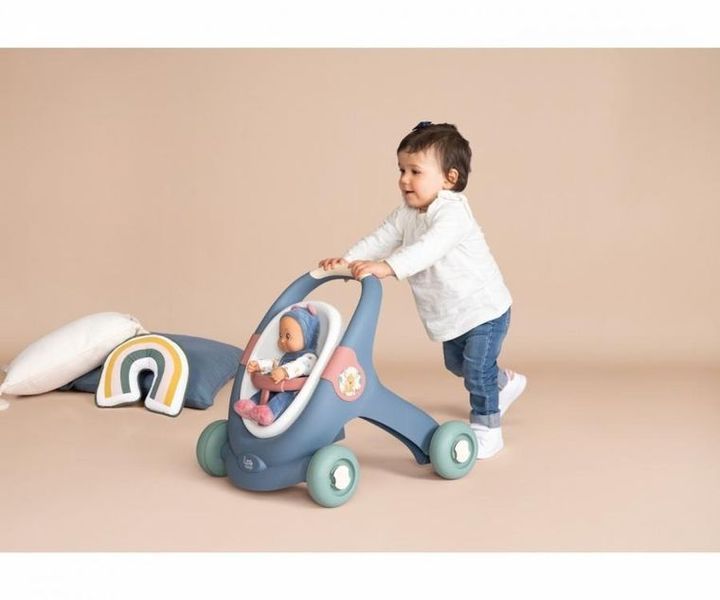 Smoby, ходунки с куклой, 3 в 1, 30 см. 7635937 фото