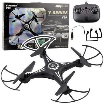 Нахилих іграшок, обертання DRON Y-35 R/C, 360 Чорний 8101572 фото