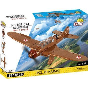 Кобі, історична колекція Другої світової війни, Pzl.23 Караа Літаки, 586 блоків 7712355 фото