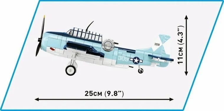 Cobi, Историческая коллекция Второй мировой войны, Грумман TBF Avenger, 1: 48, блоки, 392 элементы 7721097 фото