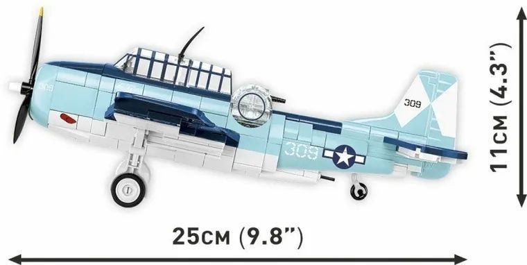 Cobi, Историческая коллекция Второй мировой войны, Грумман TBF Avenger, 1: 48, блоки, 392 элементы 7721097 фото