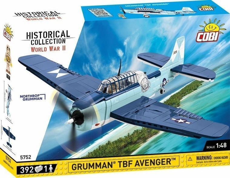 Cobi, Историческая коллекция Второй мировой войны, Грумман TBF Avenger, 1: 48, блоки, 392 элементы 7721097 фото