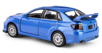 Даффи, RMZ City, Subaru WRX STI 2010, автомобиль, металлическая модель, синий, 1:36 7524983 фото