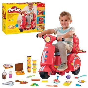Play-doh, скутер постачальника піци, креативний набір, 10 ванни 8057403 фото