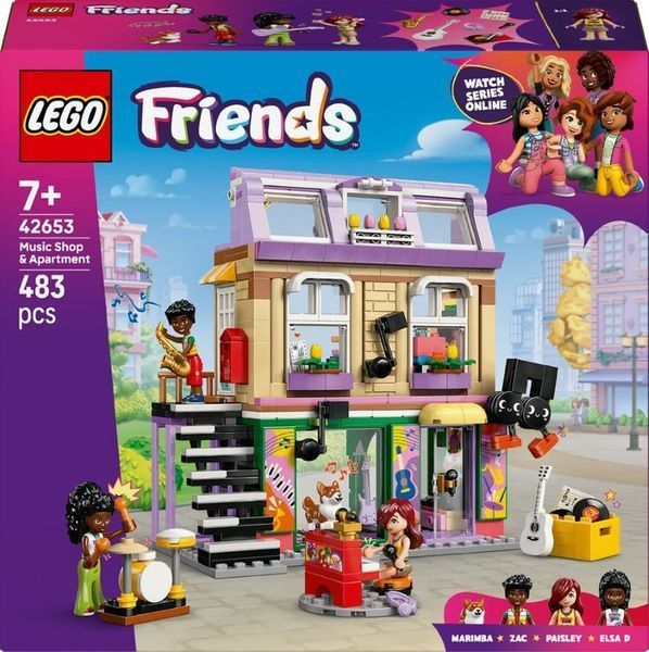 Друзі LEGO, музичний магазин та квартира, 42653 8037332 фото