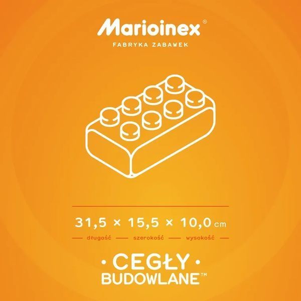 Marioinex, строительные блоки, кирпичи, XXL -блоки, пастель, 33 элементы 7713978 фото