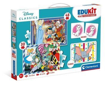 Clementoni, Edukit, Disney, набір 4в1, пам'ять + кубики + пазл, 78 елементів 7719526 фото