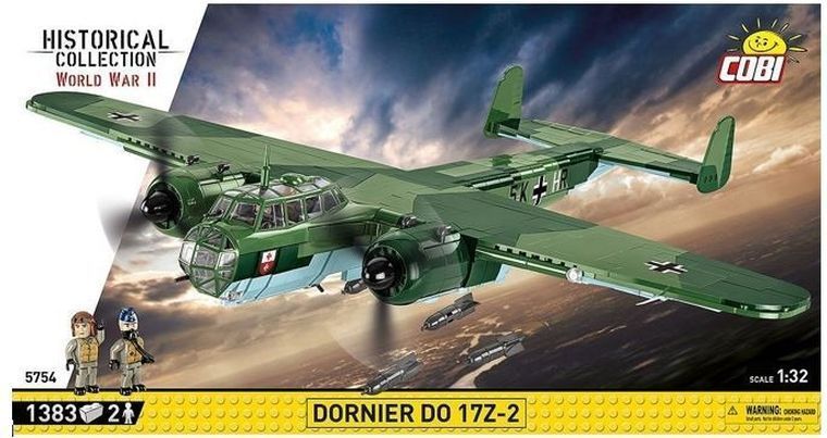 Cobi, историческая коллекция Второй мировой войны, Dornier до 17Z-2, 1: 32, блоки, 1383 Элементы 7661569 фото