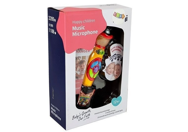 Lean Toys, микрофон для караоке, запись песен, желтый и черный 7918748 фото