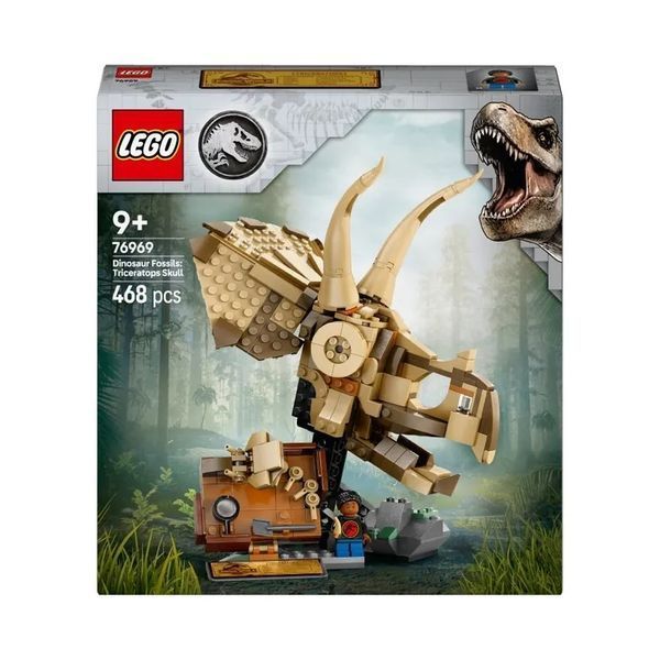 LEGO JURASEIC World, Dinosaur Skeletons: Triceratops Skull, 76969 7875689 фото