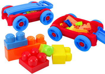Lean Toys, строительные блоки, коляска 7833268 фото