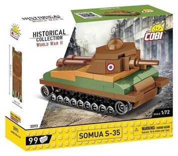 Cobi, Историческая коллекция Второй мировой войны, Somua S-35, блоки, 1: 72, 99 Элементы 7721355 фото