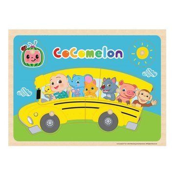 Barbo Toys, Coomelon, деревянные головоломки с ручкой, 6 элементов 7797498 фото