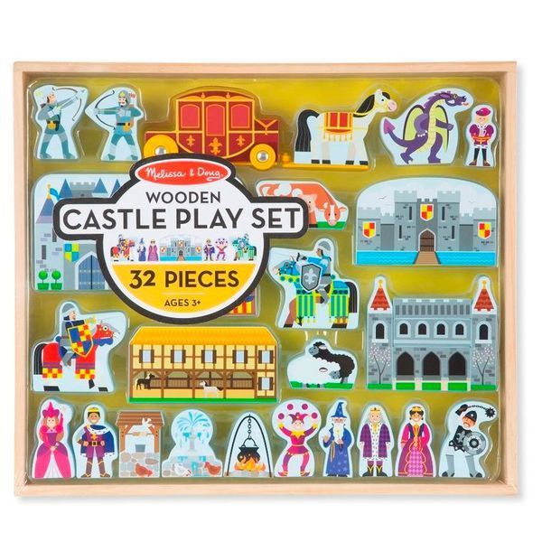 Melissa & Doug, дерев'яний замок, 32 елементи 6454775 фото