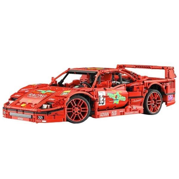 Lean Toys, строительные блоки, Red Racing Car, 1: 10, 2688 Элементы 8114744 фото