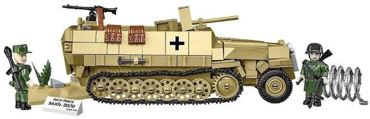 Cobi, історична колекція Другої світової війни, напів-трек SD. KFZ. 251/10, блоки, 500 елементів 7975622 фото