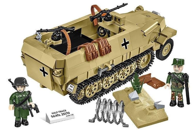 Cobi, історична колекція Другої світової війни, напів-трек SD. KFZ. 251/10, блоки, 500 елементів 7975622 фото