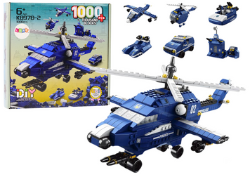 Lean Toys, Police, 6IN1 блоки, 1000 элементов 7833280 фото
