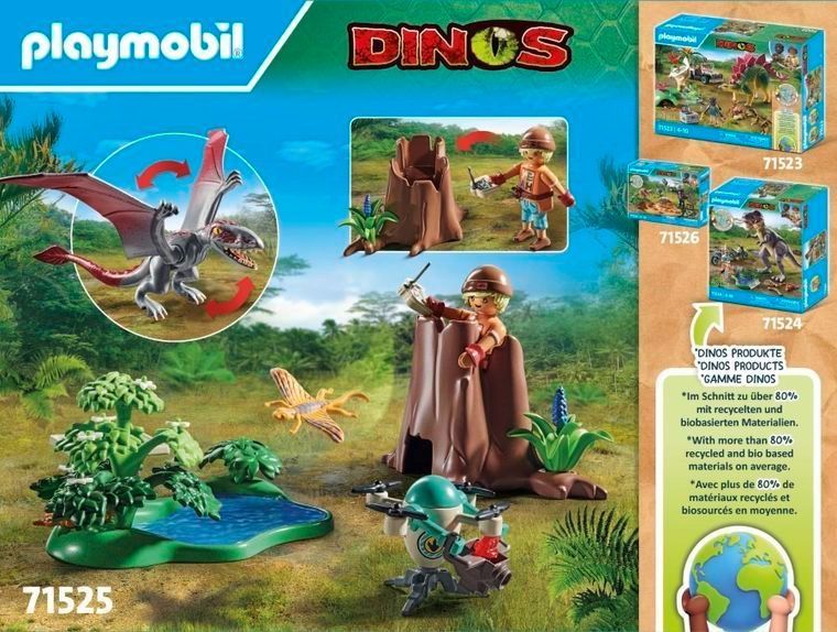 PlayMobil, Dinos, дослідницька станція для динозаврів Dimorfodon, 71525 7695894 фото