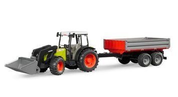 Bruder, трактор Claas Nectis 267F з навантажувачем та причепом 4676314 фото