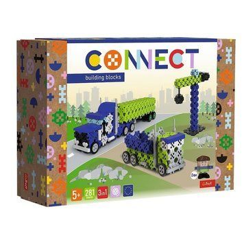 Connect, 3in1, грузовик, строительная площадка, строительные блоки, 281 элементы, 61977 7879684 фото
