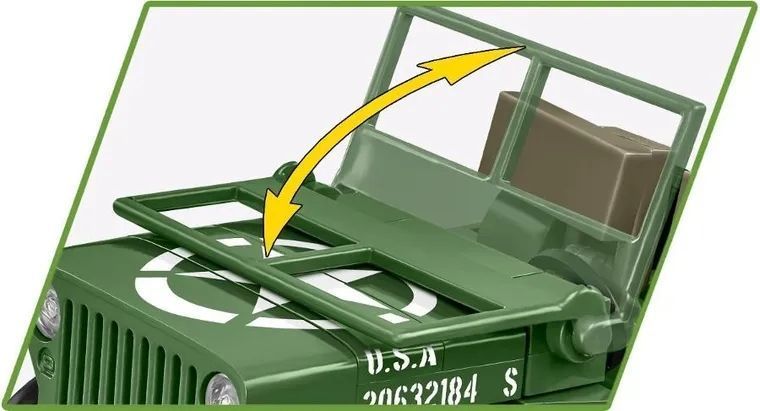 COBI, Историческая коллекция Второй мировой войны, Willys MB, блоки, 132 элементы 7776667 фото