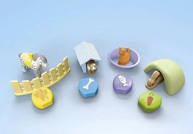Playmobil, Junior, Animal Hotel с диспенсером с едой, 71690 7857489 фото