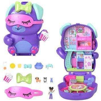 Polly Pocket, собака піжама, компактний набір із статуеткою та аксесуарами 7929942 фото