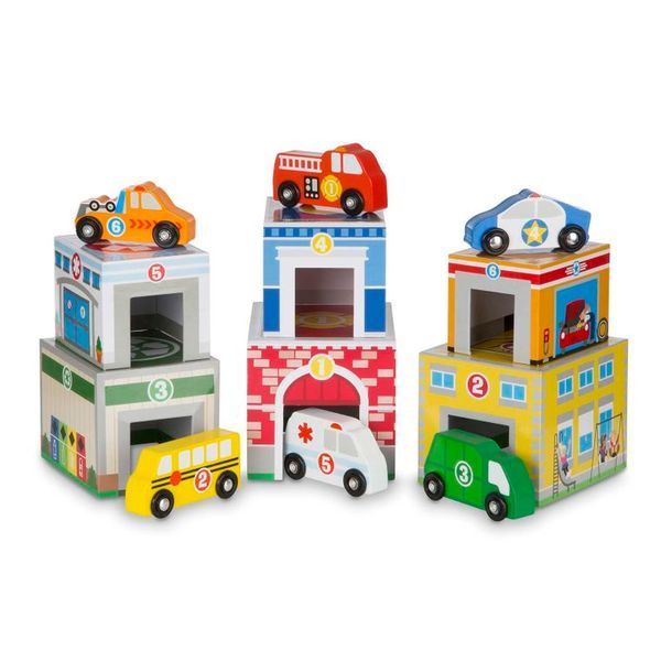 Melissa & Doug, гаражі з автомобілями для прокладки 6341890 фото