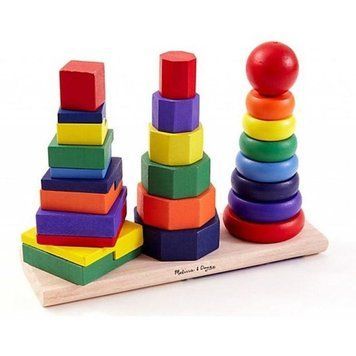 Melissa & Doug, геометрична головоломка на палиці 3828431 фото